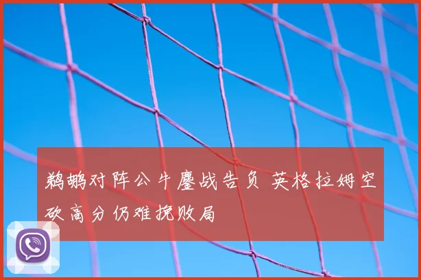 鹈鹕对阵公牛鏖战告负 英格拉姆空砍高分仍难挽败局