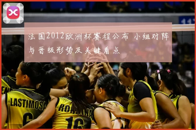 法国2012欧洲杯赛程公布 小组对阵与晋级形势及关键看点